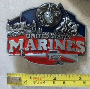 New USMC Marine Corps Military belt buckle